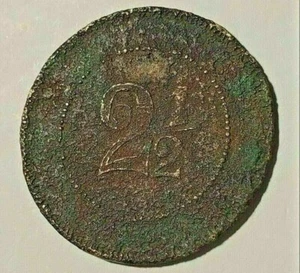 Ficha 2-1/2c FRANCISCO PEREZ AÑASCO PUERTO RICO Comercio Almud Hacienda token - Picture 1 of 5