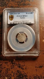 AH1293 Year 29 1903 Turkey Silver Kurush PCGS MS62 Pop 2/6 Great Luster 1685 - Picture 1 of 5