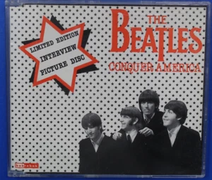 Scarce Beatles Conquer America Limited Edition Interview Picture Disc CD - Picture 1 of 2
