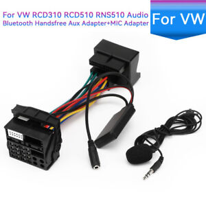 Bluetooth Freisprecheinrichtung AUX Adapter+MIC Kit Für VW RCD310 RCD510 RNS510