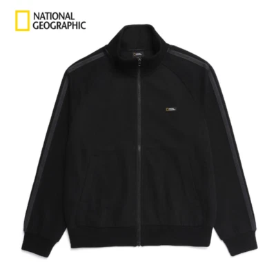 National Geographic Pull-up TrackTop Track Top CARBON BLACK ASIAN FIT - Image 1 of 4