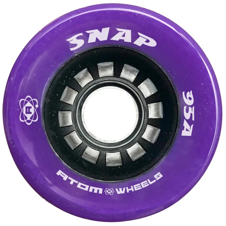 Atom Snap Roller Skate Wheels 60x40mm 95a - Purple (Set of 4) - Image 1 of 1