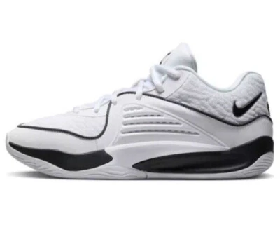 NIKE KD 16 TB 'WHITE BLACK 'NEW Size 10.5 1 2 3 4 5 6 7 9 10 11 12 13 15 17 18 - Image 1 of 4