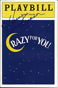 Autógrafo firmado a mano por Harry Groener y Jodi Benson, Crazy For You, 1992 Playbill - Imagen 1 de 2