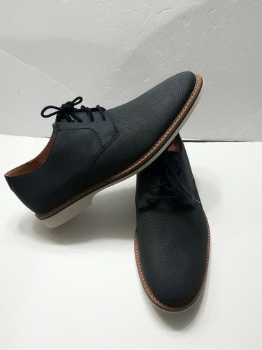 Oxford scarpe Clarks Atticus in pizzo da uomo tutta in pelle blu navy superiore taglia 11M