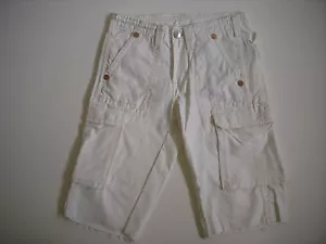 True Religion White Cargo Shorts. Size 30.  - Picture 1 of 12