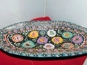 BETTY WASSMER HAND CRAFTED LARGE SERVING PLATTER - Picture 1 of 4