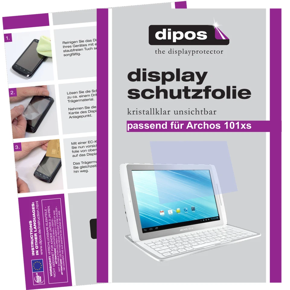 2x Pellicola per Archos 101xs Prottetiva Transparente Proteggi Schermo - Immagine 1 di 4