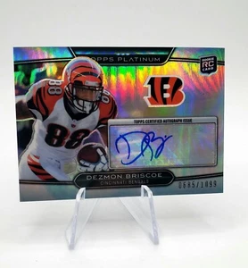 RC AUTO REFRACTOR 2010 Topps Platinum #65 Dezmon Briscoe CINCINNATI BENGALS - Picture 1 of 4