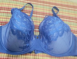 Natori 721150 BLUE Flora Contour Underwire Bra 36DD - Picture 1 of 14