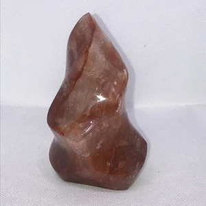 4" RED FIRE QUARTZ Flame Polished Hematoid Crystal - Madagascar (11.5oz) - Picture 1 of 9