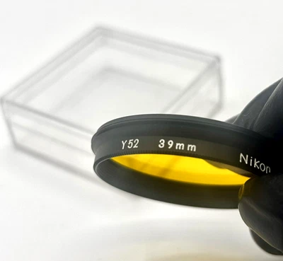 [MINT] Nikon Nikkor 39mm Y52 Yellow Camera Telephoto Lens Filter From JAPAN - Image 1 of 4
