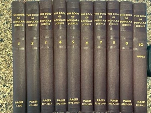 Book of Popular Science 1956 Complete 10 Volumes Hardcover Books Grolier GOOD - Picture 1 of 19