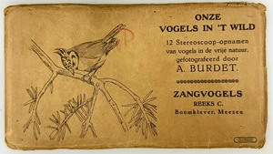 SV028_001 Stereoviews Set of 12 Collection of Our Birds by Adolphe Burdet, - Picture 1 of 3