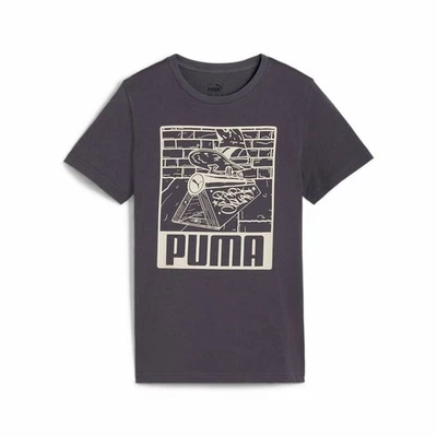Camiseta de Manga Corta Infantil Puma Morado - Imagen 1 de 4