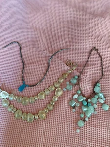 Jewelry Lot Of 3 Vintage Statement Pieces - Picture 1 of 8