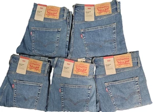Genuine Levi's 512 Men's Slim Taper Fit Stretch Denim Light Blue Jeans All Sizes - Picture 1 of 11