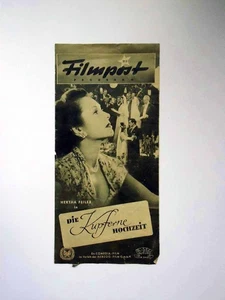 Die kupferne Hochzeit - Hertha Feiler - Filmpost Programm - FP ungelocht (4/24) - Picture 1 of 1