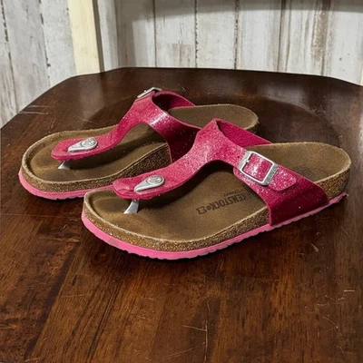 Birkenstock Gizeh Pink Glitter Girls 3-3.5 (34) - Image 1 of 4
