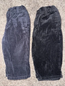 Vintage Children’s Place Set of 2 Corduroy Pants- Black/Navy-12 month 2003 - Picture 1 of 6