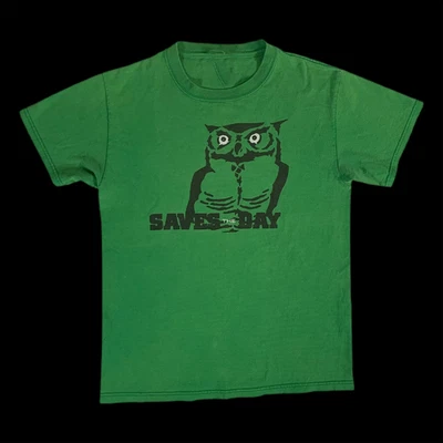Saves The Day Owl Graphic T Shirt Full Size S-5XL - Image 1 of 3