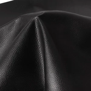 ZAIONE Black Faux Leather Sheets: 54"x36" Pebbled PU Leatherette Upholstery F... - Picture 1 of 6