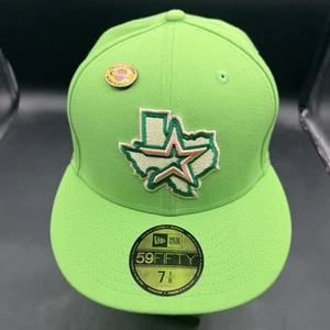 Houston Astros New Era 59Fifty 45th Ann. W/ Pin MLB Fitted Cap Hat Size 7 1/8 - Picture 1 of 8
