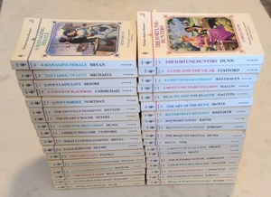VINTAGE HARLEQUIN REGENCY ROMANCE 1991 / 1992 PAPERBACK NOVEL BOOK LOT (35) - Picture 1 of 6