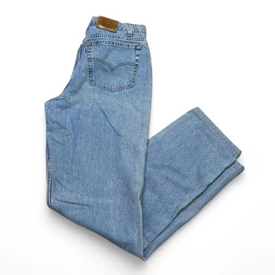 VTG 90’s Levis Men 545 38x38 Loose Fit Faded Stone Wash Jeans Orange Brown Tab - Image 1 of 4