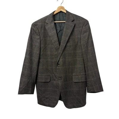 Blazer Coppley Ermenegildo Zegna 44R Trofeo Lana Cachemira Marrón Gris Ventana  Foto 1 de 4