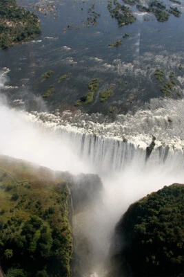 Victoria Falls On The Zambezi River Painting Wall Art Home Decor - POSTER 20x30 - Image 1 of 3