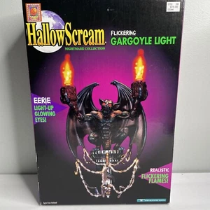 VINTAGE 1996 HallowScream Gargoyle Halloween Decor Light Sconce w/ Bulbs WORKS - Picture 1 of 6