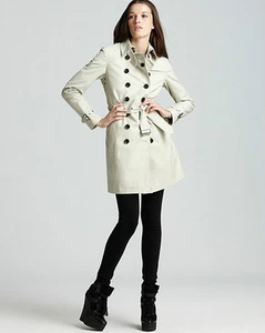 Chaqueta Abrigo Trinchera Burberry Brit Crombrook Talla 10 (EU44) $995 NUEVA - Imagen 1 de 7