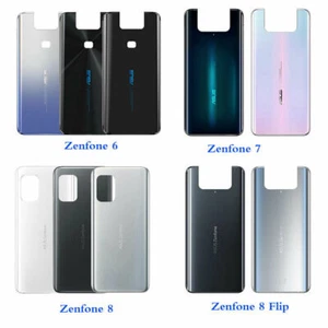 Back Glass Battery Cover Rear Door For Asus Zenfone 5 6 7 8 /W Adhesive Tape - Picture 1 of 10