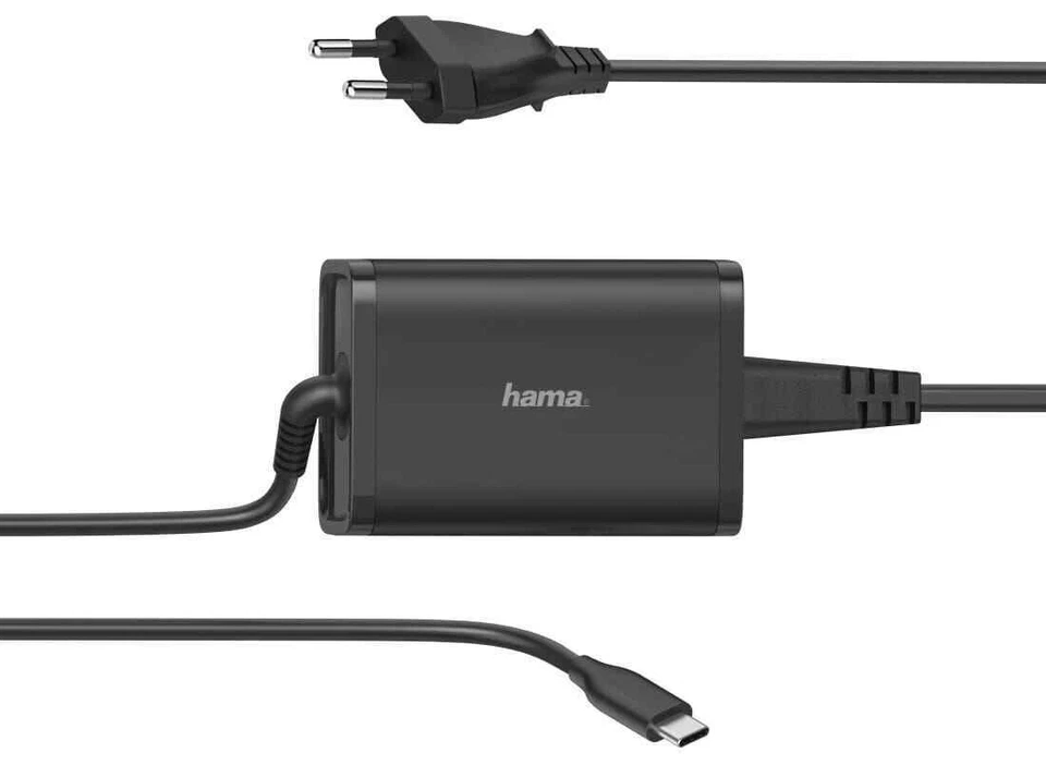 Hama 00200006 Universal-USB-C-Notebook-Netzteil Power Delivery (PD) 5-20V/65W