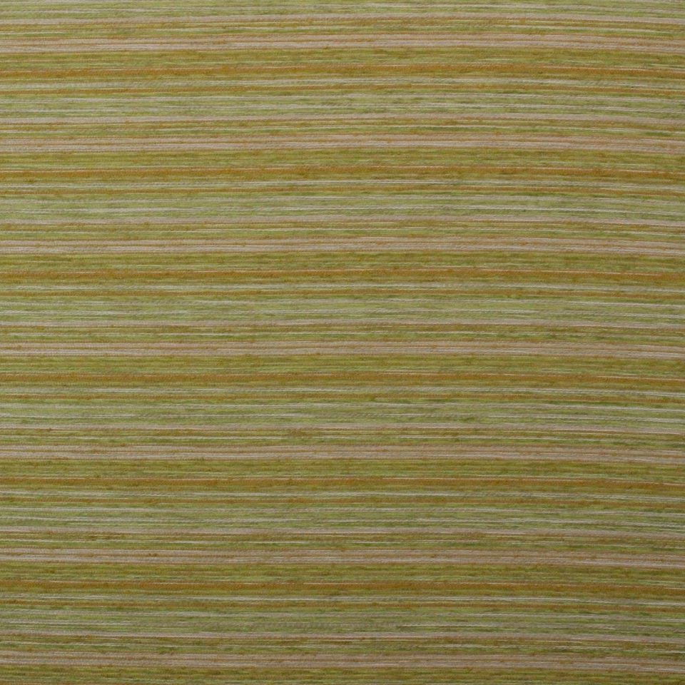 DESIGNER ATTICUS GOLD GREEN CHENILLE STRIPE RAILROADED MULTIUSE FABRIC BTY 56"W - Image 1 of 4