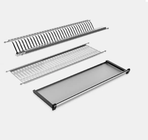 SCOLAPIATTI IN ACCIAIO INOX L.86cm COMPLETAMENTE RICICLABILE ATTACCO MOLLA ⌀ 9MM - Foto 1 di 1