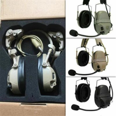 FMA FCS AMP Tactical Communication Headset Noise Reduction V20/V60 PTT Earphone - Image 1 of 4