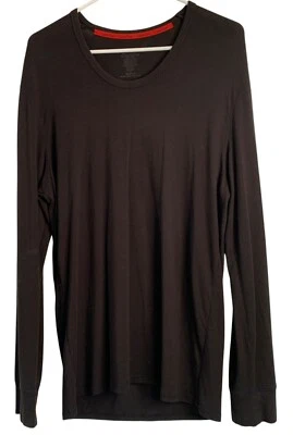 Camisa para Dormir Calvin Klein Negra Manga Larga L/G Calce Relajado Cuello Redondo Suave Ligera Foto 1 de 4