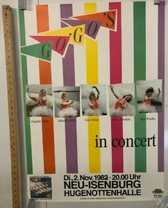 The Go Go's In Concert 1982(3) German Tour Poster In Neu Isenburg Classic Pop - Picture 1 of 5