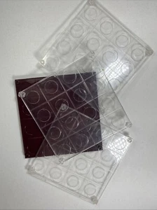 QUBIC 3-D TIC TAC TOE Platters Only 1965 VINTAGE PARKER BROTHER Game Parts Only - Picture 1 of 8