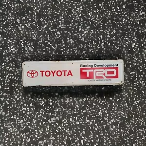 VINTAGE TOYOTA TRD Toyota Racing Development SERVICE WORKSHOP SIGN 70x18 Cm - Picture 1 of 24