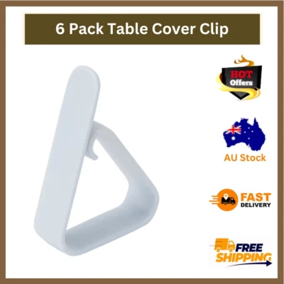 Tablecloth Clips Dinning Table Cloth Cover Clamps Party 6 Pack . - image 1 of 4