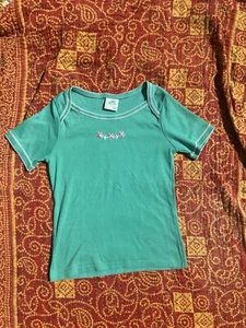 Vintage JC Penney Green Baby Tee S/M - Picture 1 of 8