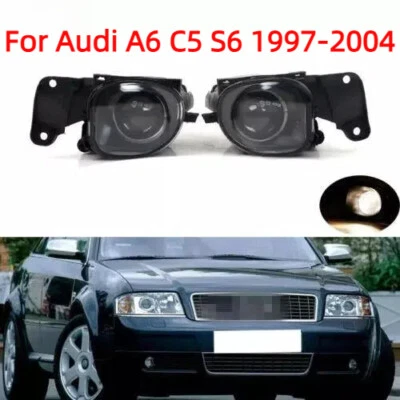 Par de luces antiniebla delanteras lentes convexas para Audi A6 C5 S6 1997-2004 Avant sedán nuevas Foto 1 de 4