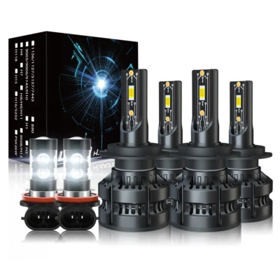 Fit Mercedes-Benz E350 E320 E550 -6x LED Headlight + Fog Light Bulbs Kit - Image 1 of 4