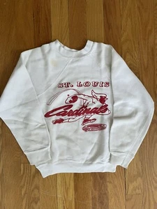 Vintage St. Louis Cardinals NFL Football Mascot Arch Sweatshirt 70s 80s Kids - Picture 1 of 5