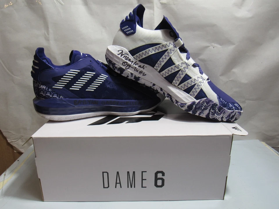 Nneka Ogwumike 签名 亲笔签名 阿迪达斯 SM Dame 6 球队鞋 WNBA 尺码 12 H43K — 第 1/4 张图片