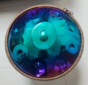 Tambor de mano colorido galvanizado de 22 pulgadas 9 tonos D de acero inoxidable 432 Hz/440 Hz - Imagen 1 de 10