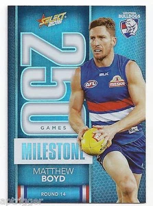2016 Select Footy Stars Milestone (MG84) Matthew BOYD Western Bulldogs - Picture 1 of 1